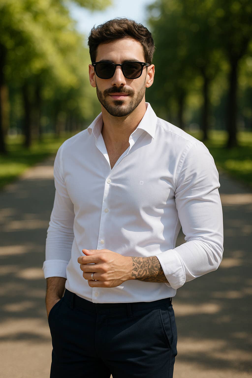 Yellow Skin – Großhandel Hemd mit Button-down-Kragen – Herren – 8300 Basic Structure Herrenhemd