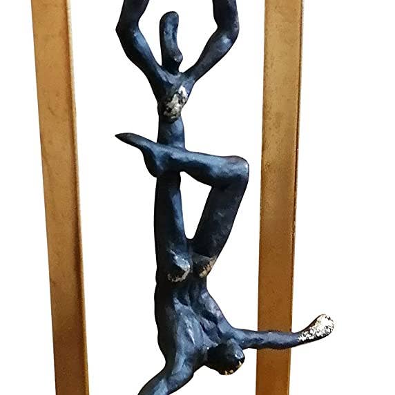 Gymnast athlete sculpture sculpture metal polyresin 42 cm for wholesale by Michael & Philipp Noll e. K.