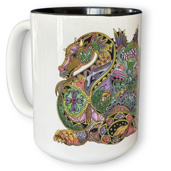 Dragon 15 oz Mug for wholesale by EarthArt International