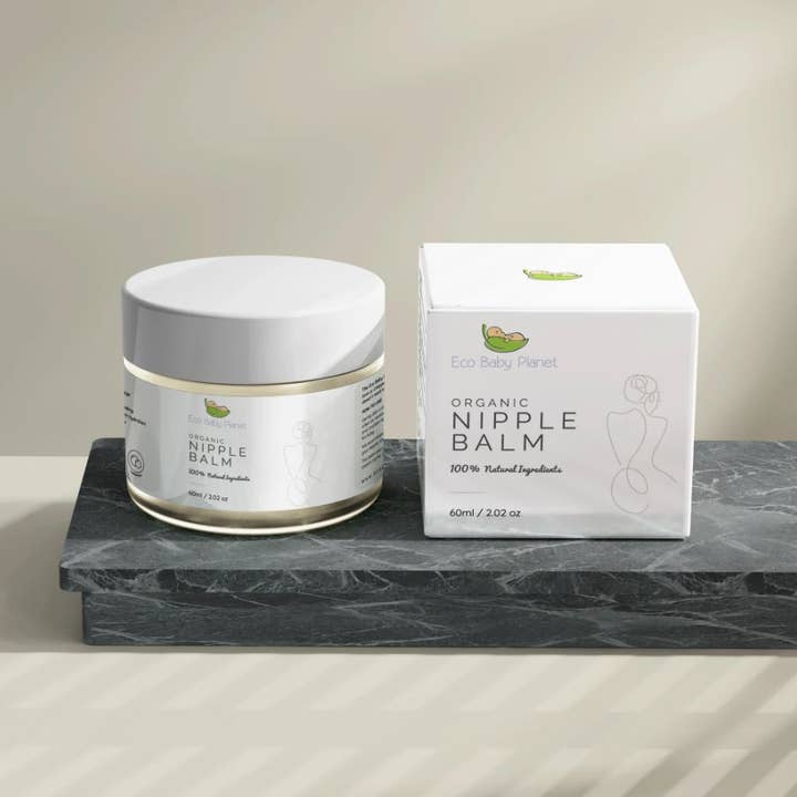Eco Baby Planet - Wholesale Nipple Cream - Maternity - Nipple Cream Edible - 100% Organic - Nursing Balm for Breastfeeding Mums - 60ml1