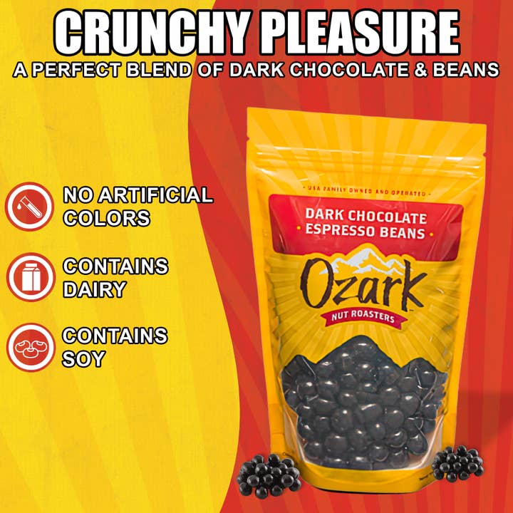 Ozark Nut Roasters - Wholesale Chocolate Covered Sweets - Gold - Dark Chocolate Espresso Beans 3
