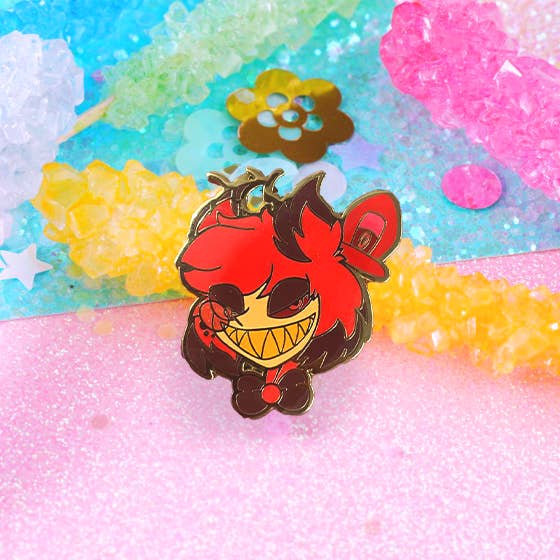 Naytendo - Wholesale Lapel Pin/Button - Alastor | Hazbin Hotel | Hellverse | Helluva Boss