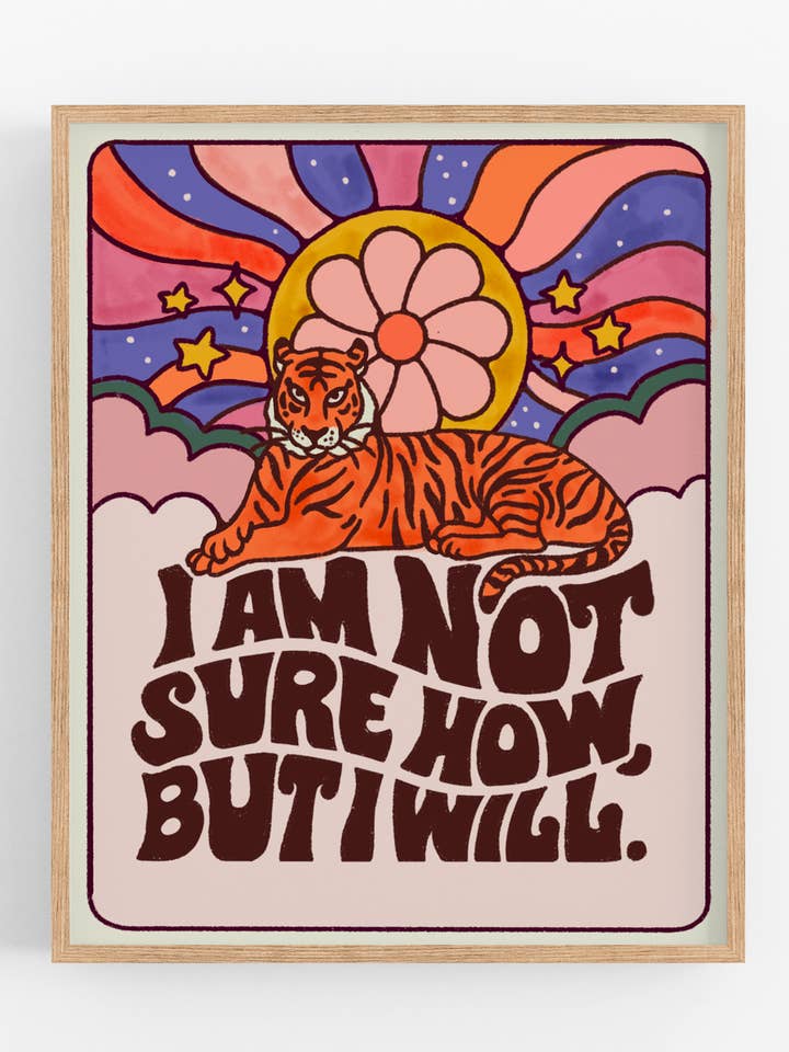 Tiger Willpower Print for wholesale by Kira Cyan