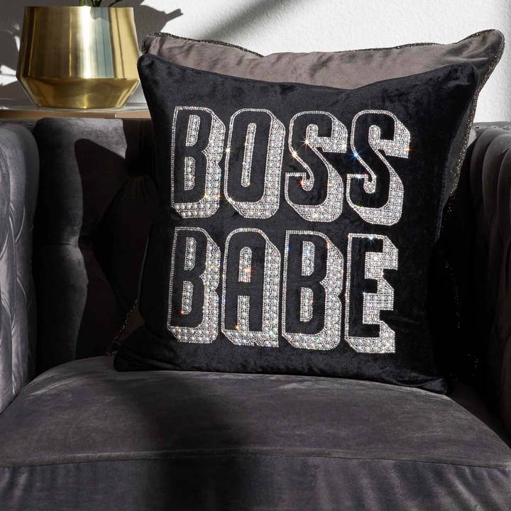 Boss Babe Kudde för wholesale av Sparkles Home