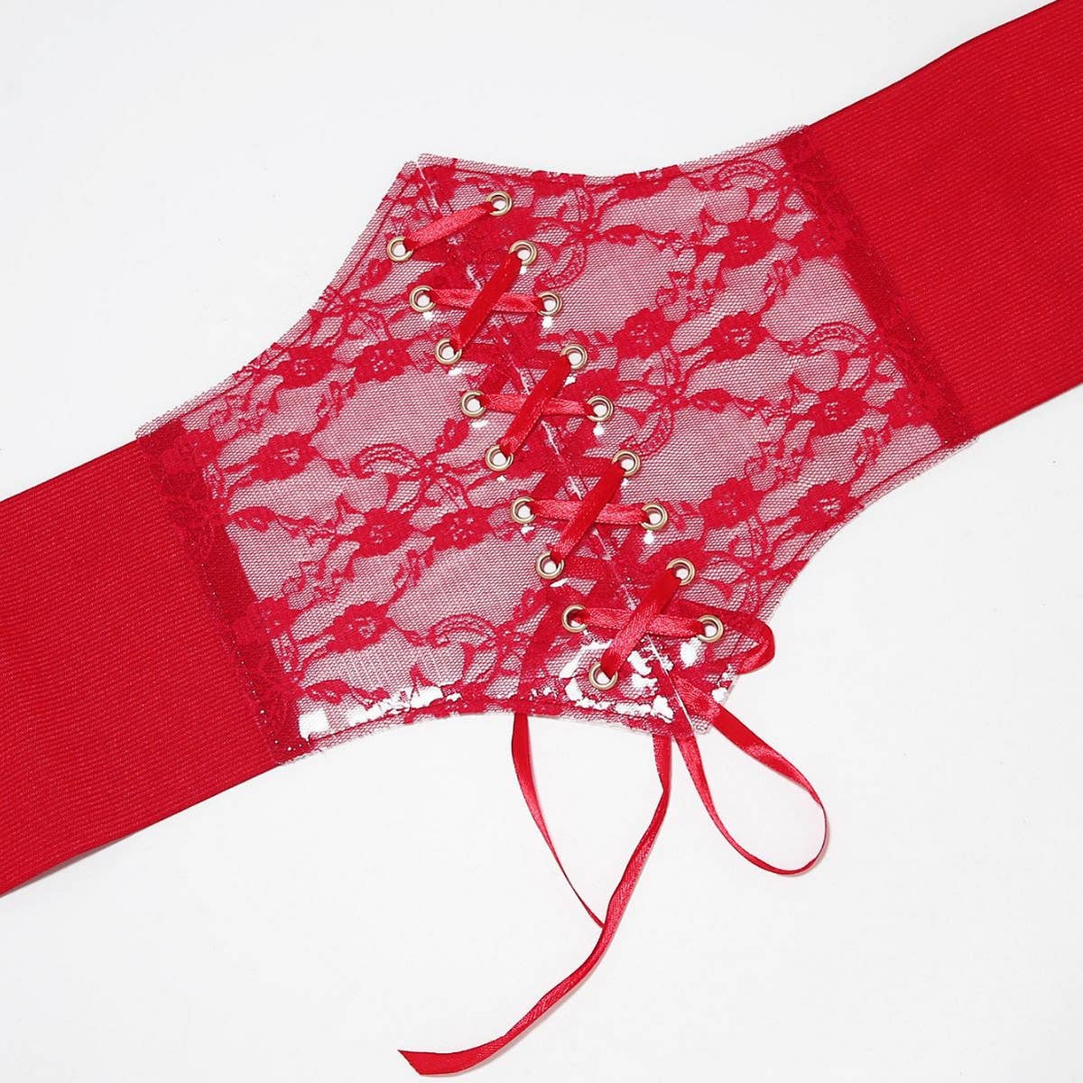 ACCITY - Wholesale Corset - Women's - TRANSPARENT LACE ELASTIC BELT GIRDLE BELT_CWABE02716