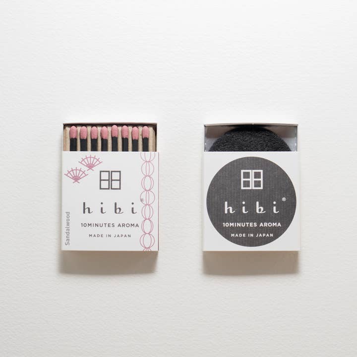 hibi 10MINUTES Aroma - Wholesale Incense - Box of 8 Sandalwood Incense Match