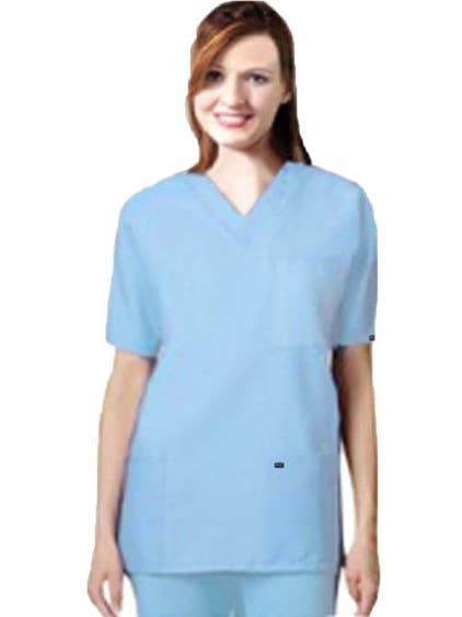 Solide scrubset met 9 zakken en halve mouwen, uniseks voor wholesale door Scrubandmore