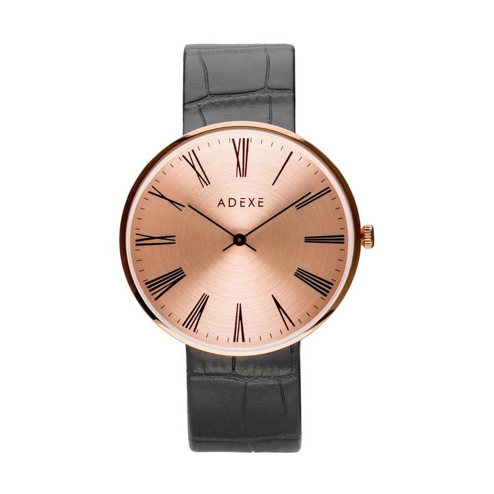 Sixtijnse roségoud en zwart 42 mm voor wholesale door ADEXE Watches