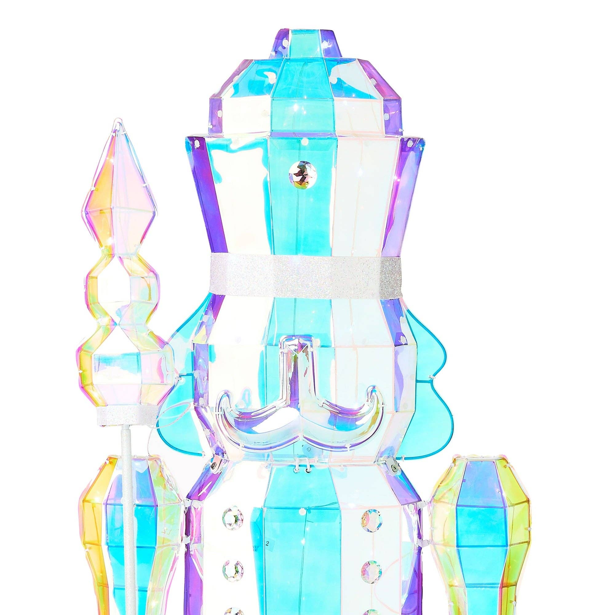 Dunn Deals - Wholesale Christmas Decoration - Iridescent LED 6'FT Nutcracker INDOOR / OUTDOOR1