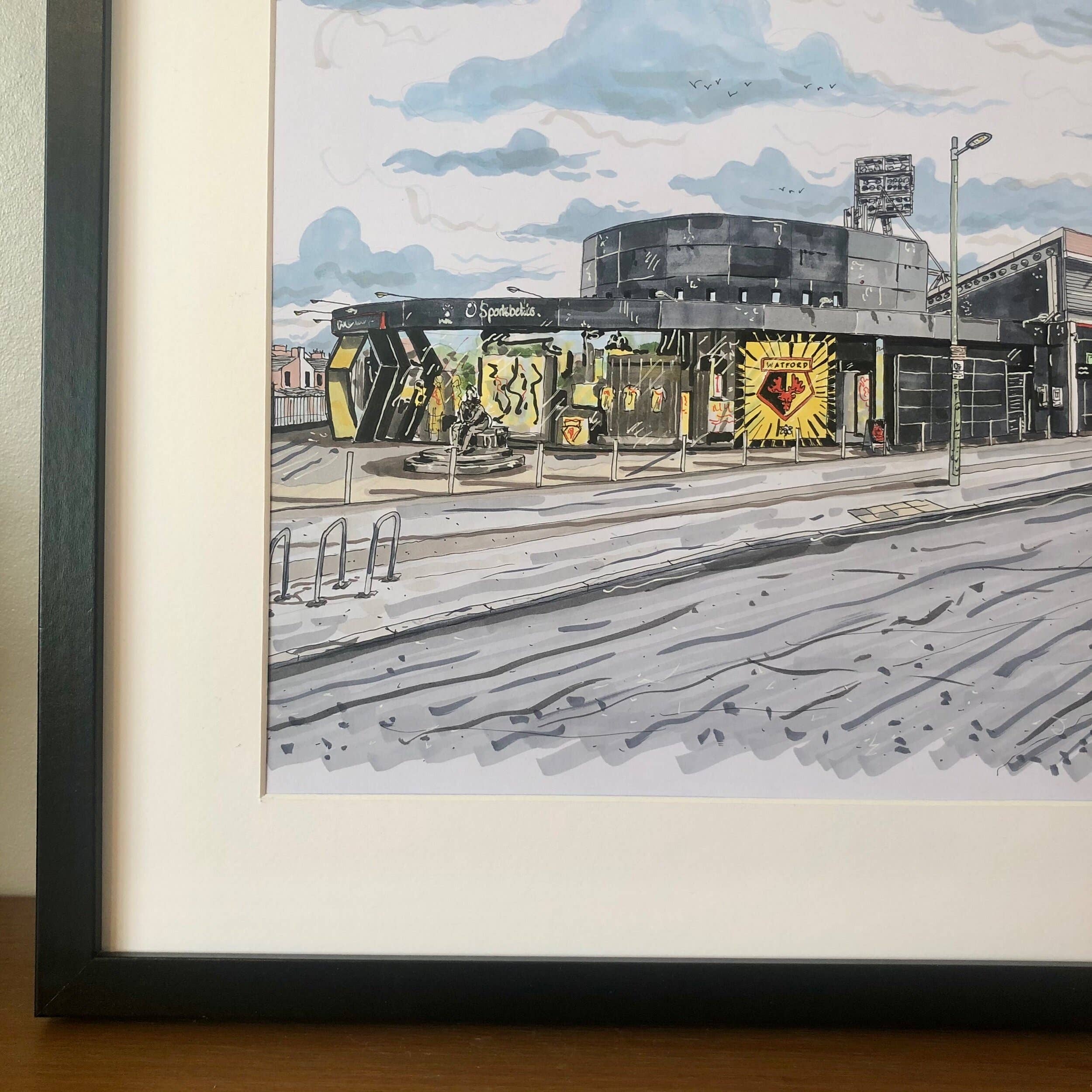 Art By Arjo - Wholesale Art Print - Watford Football Club Stadium Prints1