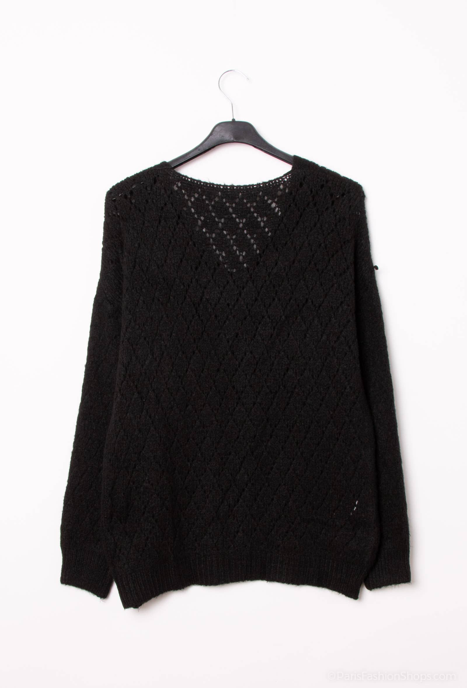 Pépouz' Paris - Vente Pull en maille – femme - Pull en mohair ajourée motif losange PP250517