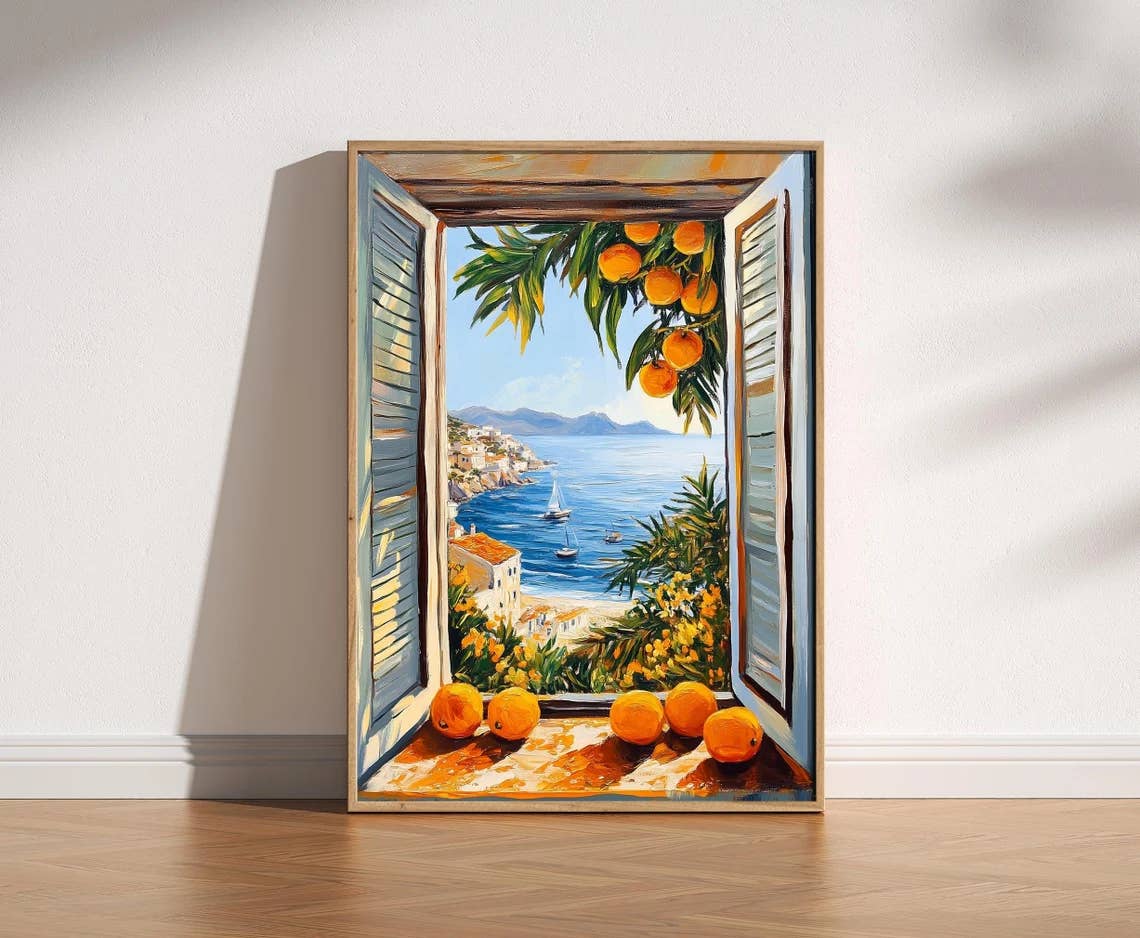 Mother & Sun Studio – wholesale Art print – Fauvism Henri Matisse style open window print poster