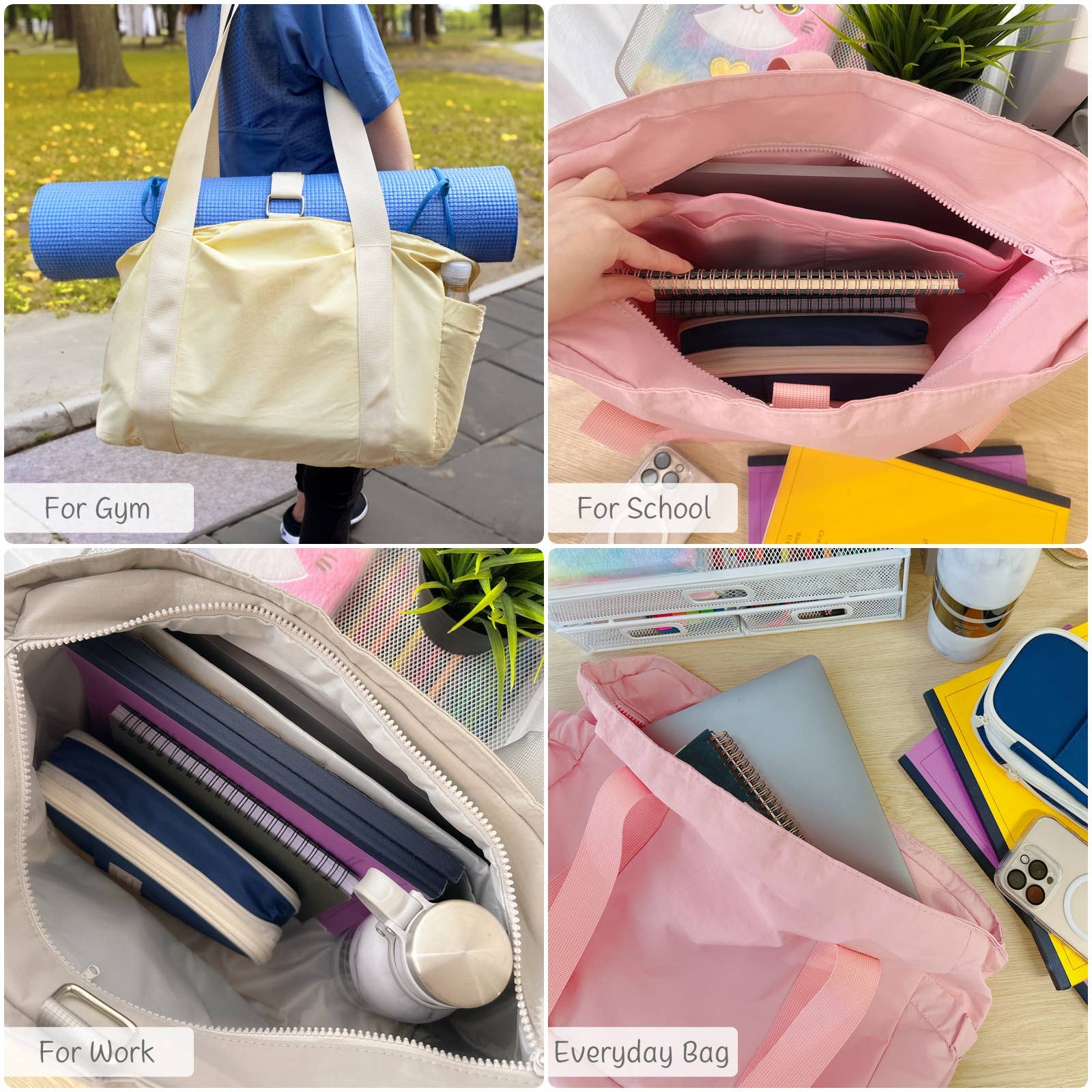 Wrapables.com - Vente Sac de yoga - Sac fourre-tout de yoga Wrapables, sac de sport, de travail, de nuit, sac de voyage13