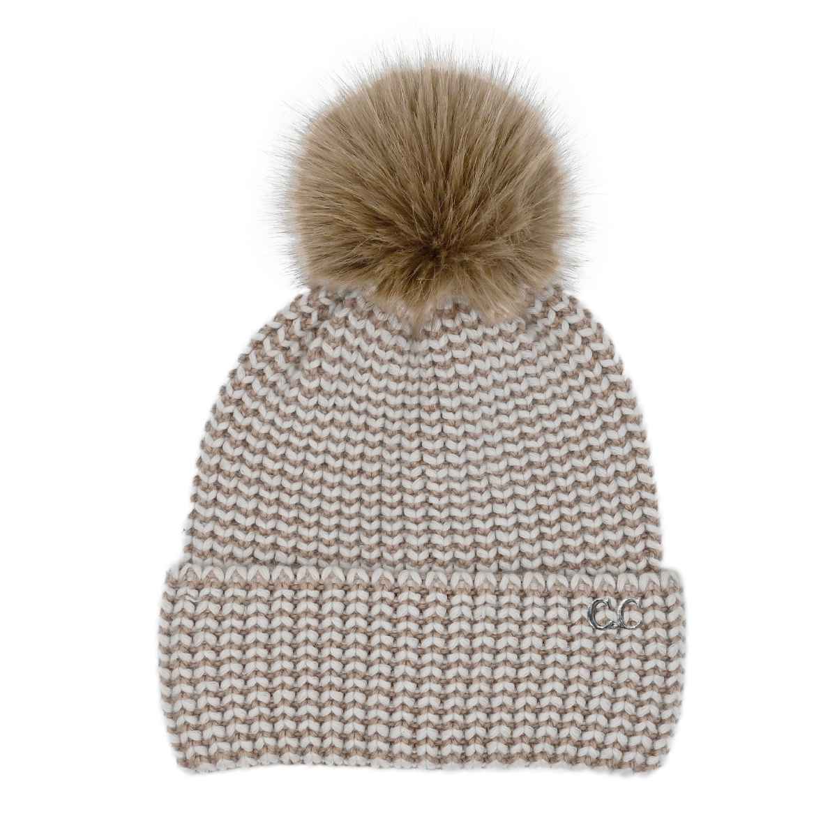 MiMi Wholesale - Wholesale Beanie - Women's - HTC0064 Two Tone Angora Cuff Beanie0