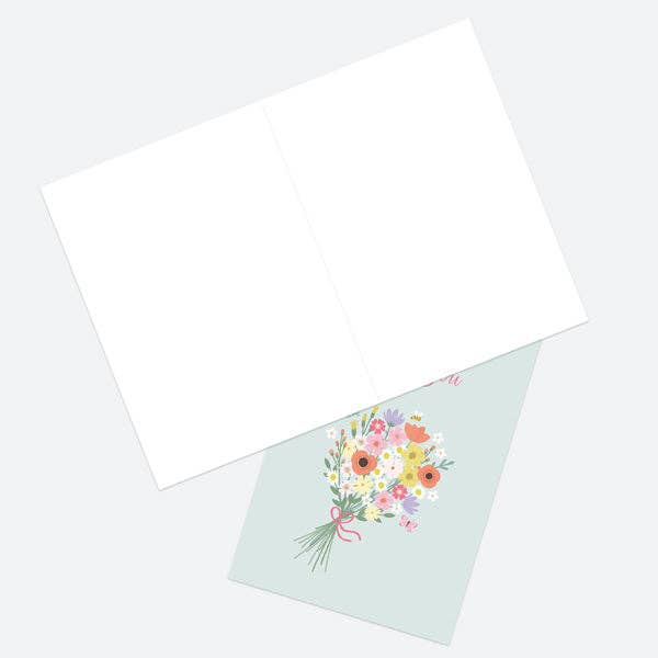 Dotty About Paper - Wholesale Thank You Card - Thank You Open Out Cards - Cute Flowers - Pack of 102