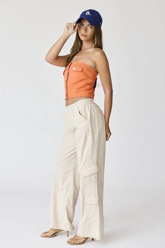 Papermoon - Wholesale Corset - Women's - PT17271 - Kaylani Denim Corset Top4