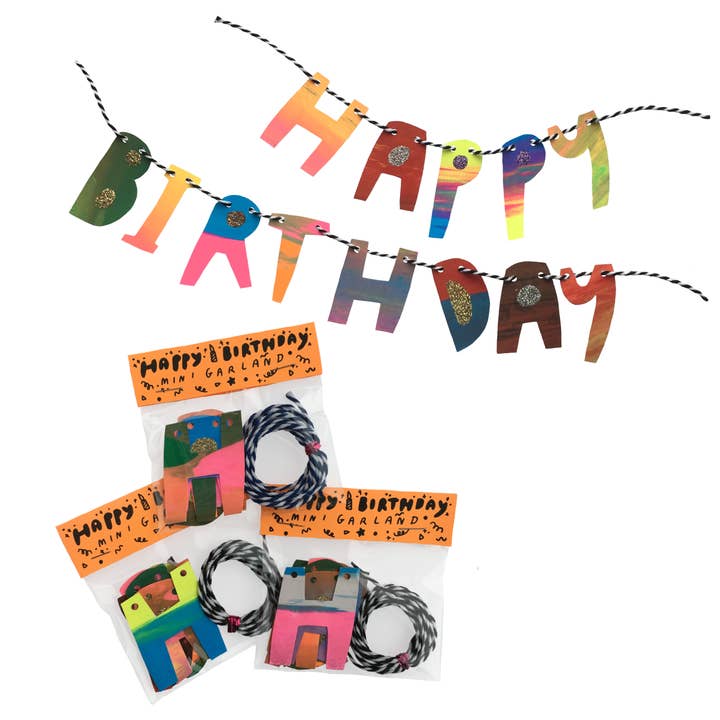 Happy Birthday Mini Garland and other Purchase Wholesale bunting garland. Free Returns & Net 60 Terms on Faire trending on Faire.