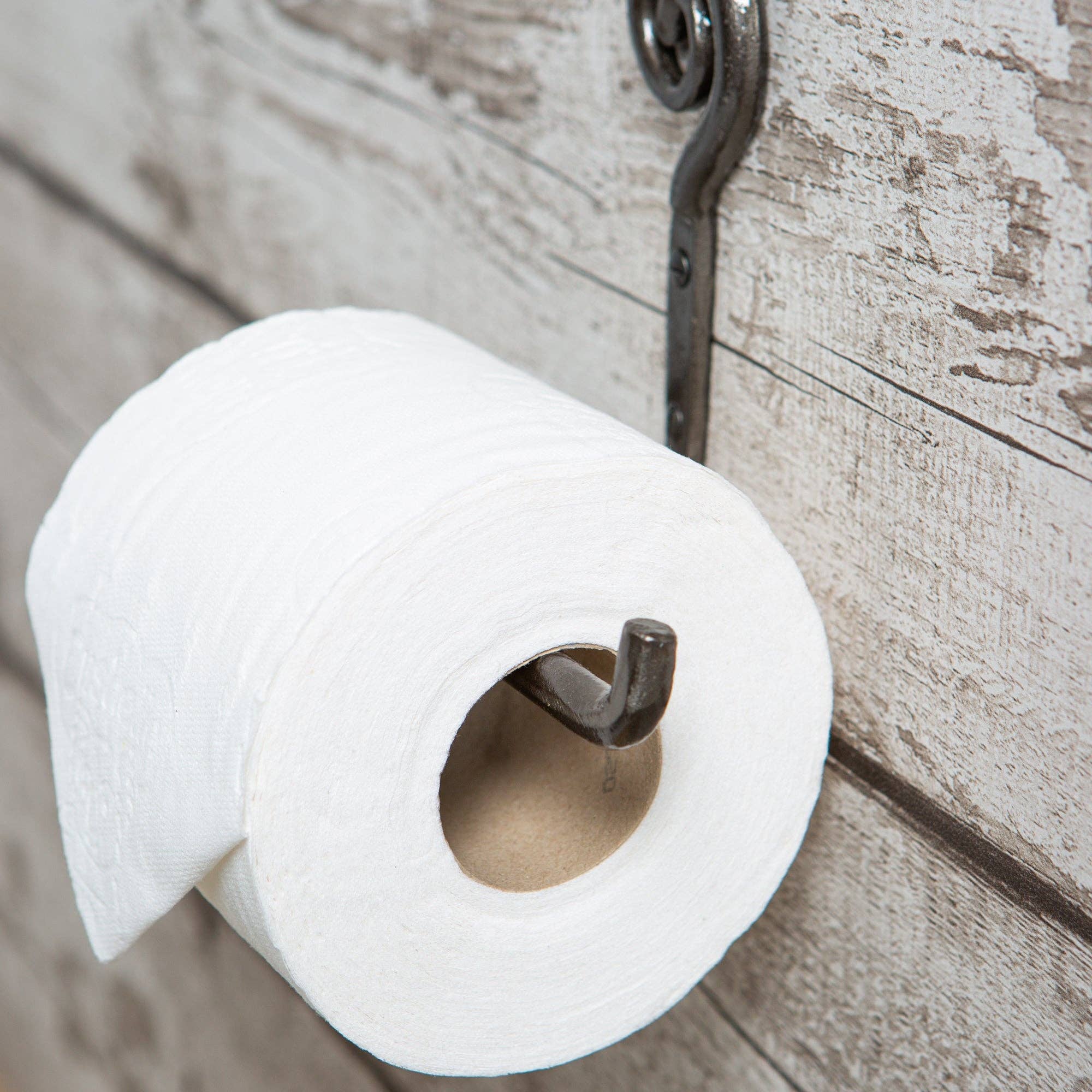 Rinkit Ltd - Venta al por mayor Soportes para papel higiénico - Portarrollos de papel higiénico de hierro rizado, 180 mm de ancho, crudo4