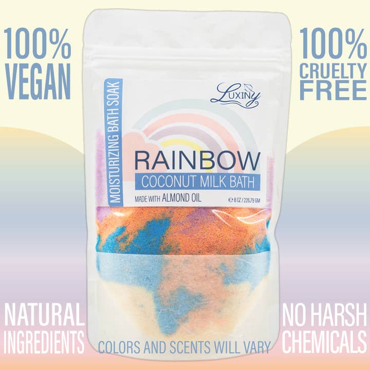 Bath Soak | Coconut Milk | Rainbow | Bath Fizz | Bath Balm for wholesale by Luxiny Products - Luxurious Bath and Body