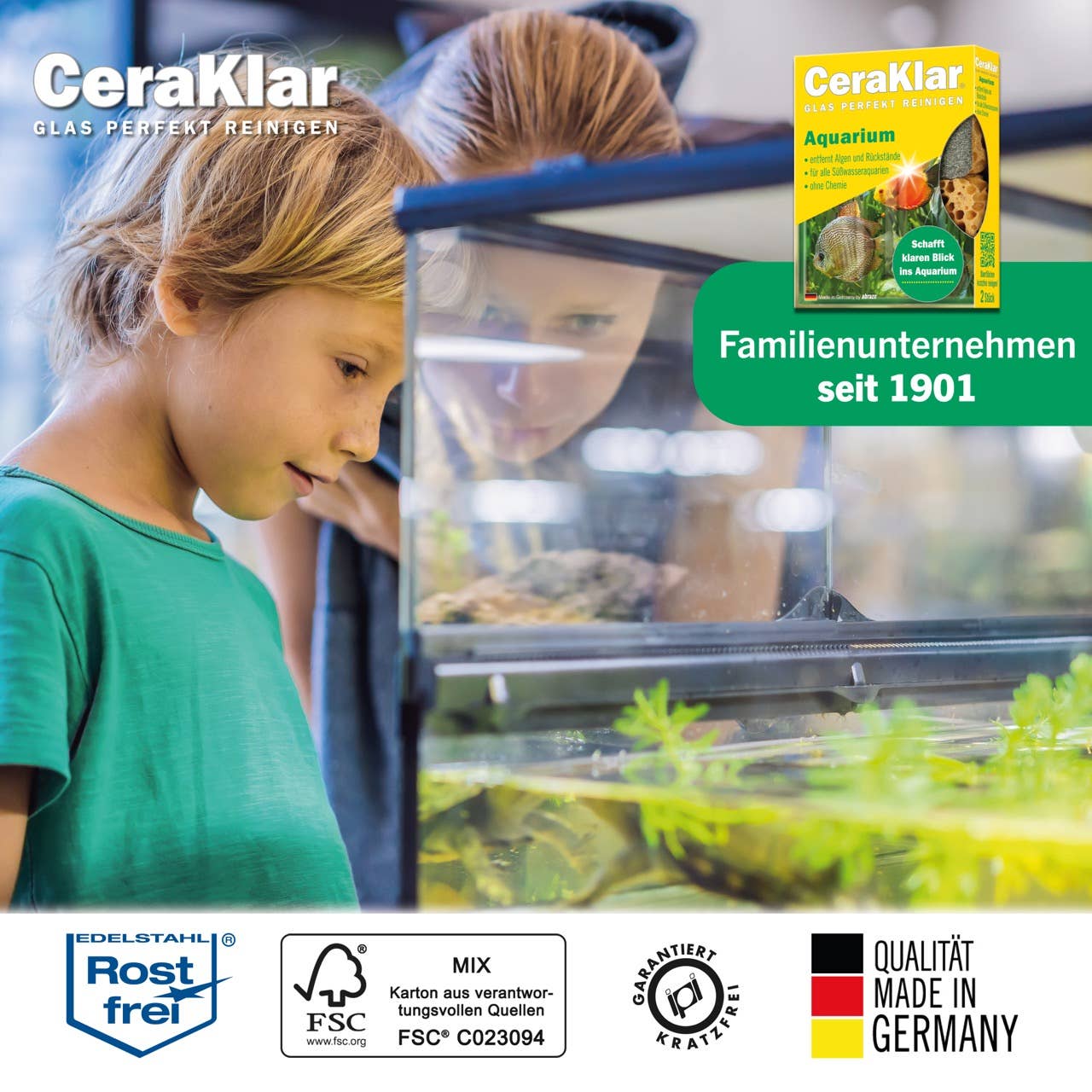 abrazo - Wholesale Cleaning Sponge - abrazo CeraKlar Aquarium - 2 sponges, removal of algae8