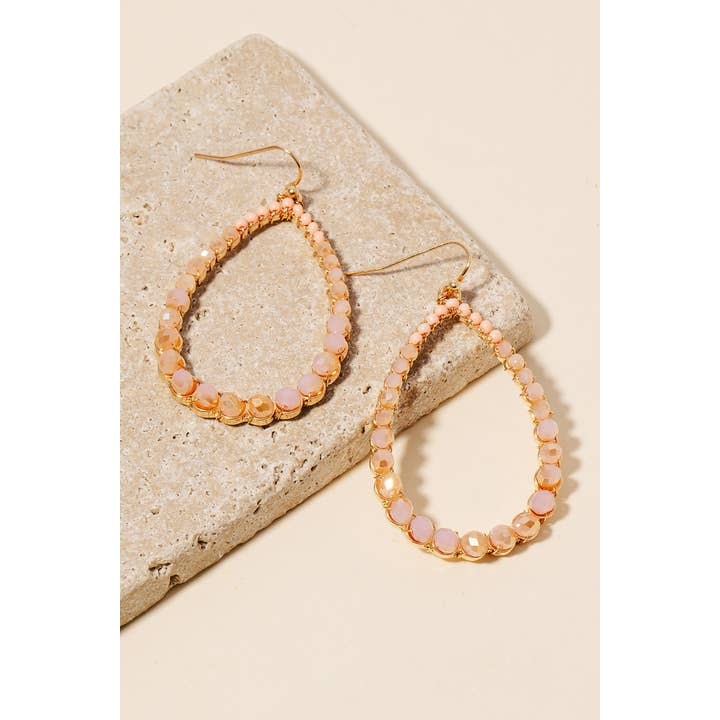 Anarchy Street - Wholesale Dangle Earrings - Faceted Beaded Tear Dangle Hook Earrings