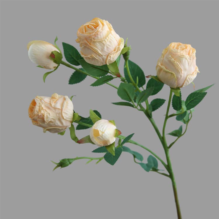 ACNITE(We cover U.S. import duties) - Wholesale Artificial Flowers - 25.6" Artificial rose flower,dried looking rose,faux flowers1