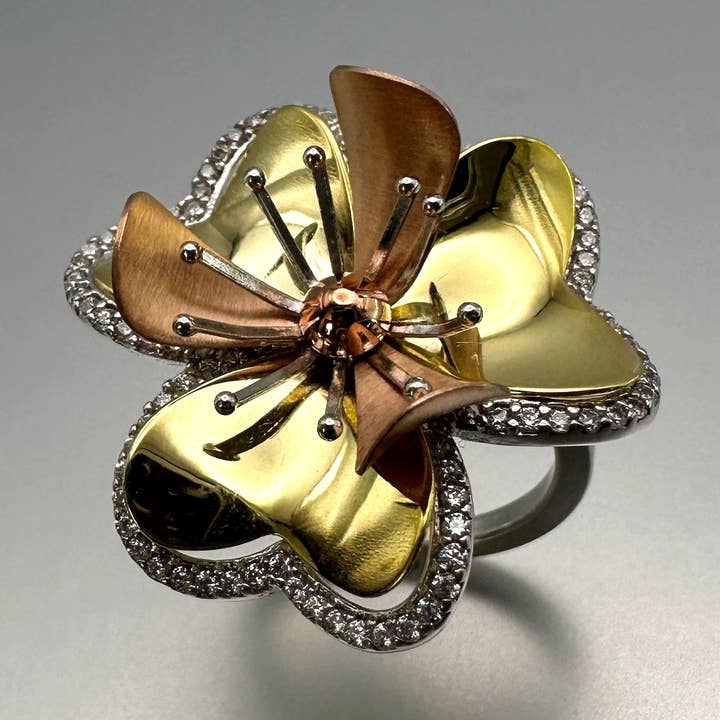 Summer Flowers Ring for wholesale by Figur Jewelry
