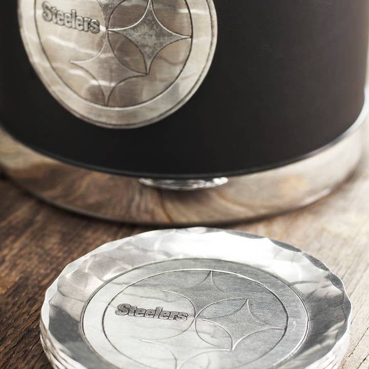Wendell August - Wholesale Coasters - NFL Pittsburgh Steelers Aluminum Logo Coaster2