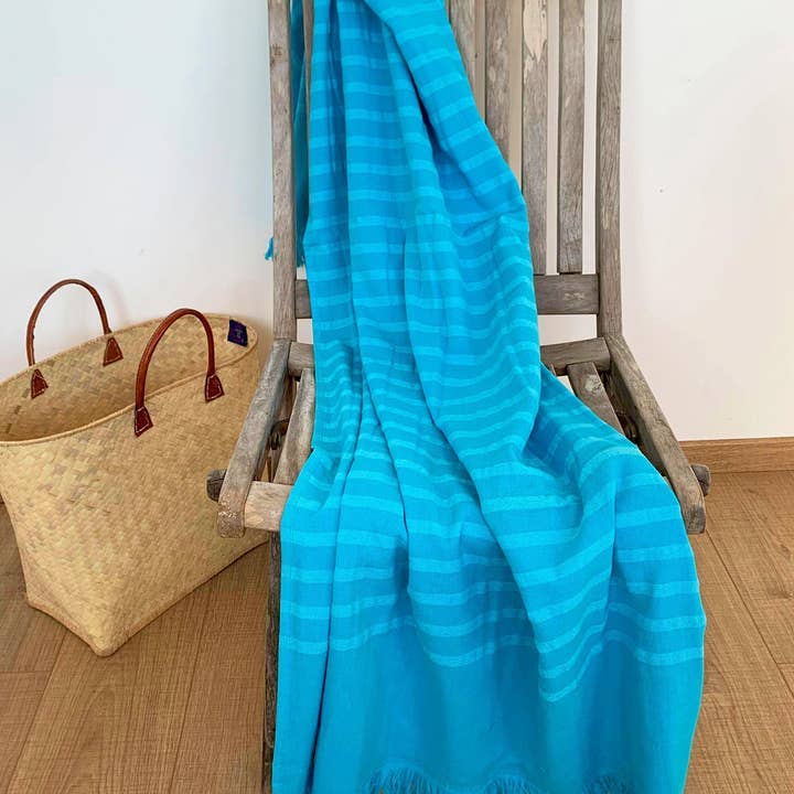 Le comptoir de la plage - Venta al por mayor Toallas de playa - Toalla de algodón Alanya forrada con esponja 90x160 o 140x1801