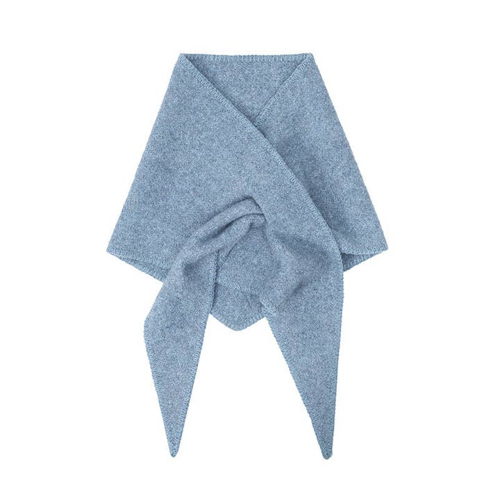 Dipped Shop - Wholesale Scarf - Women's - Winter Knit Wool Solid Color Triangle Scarf DP25G5922