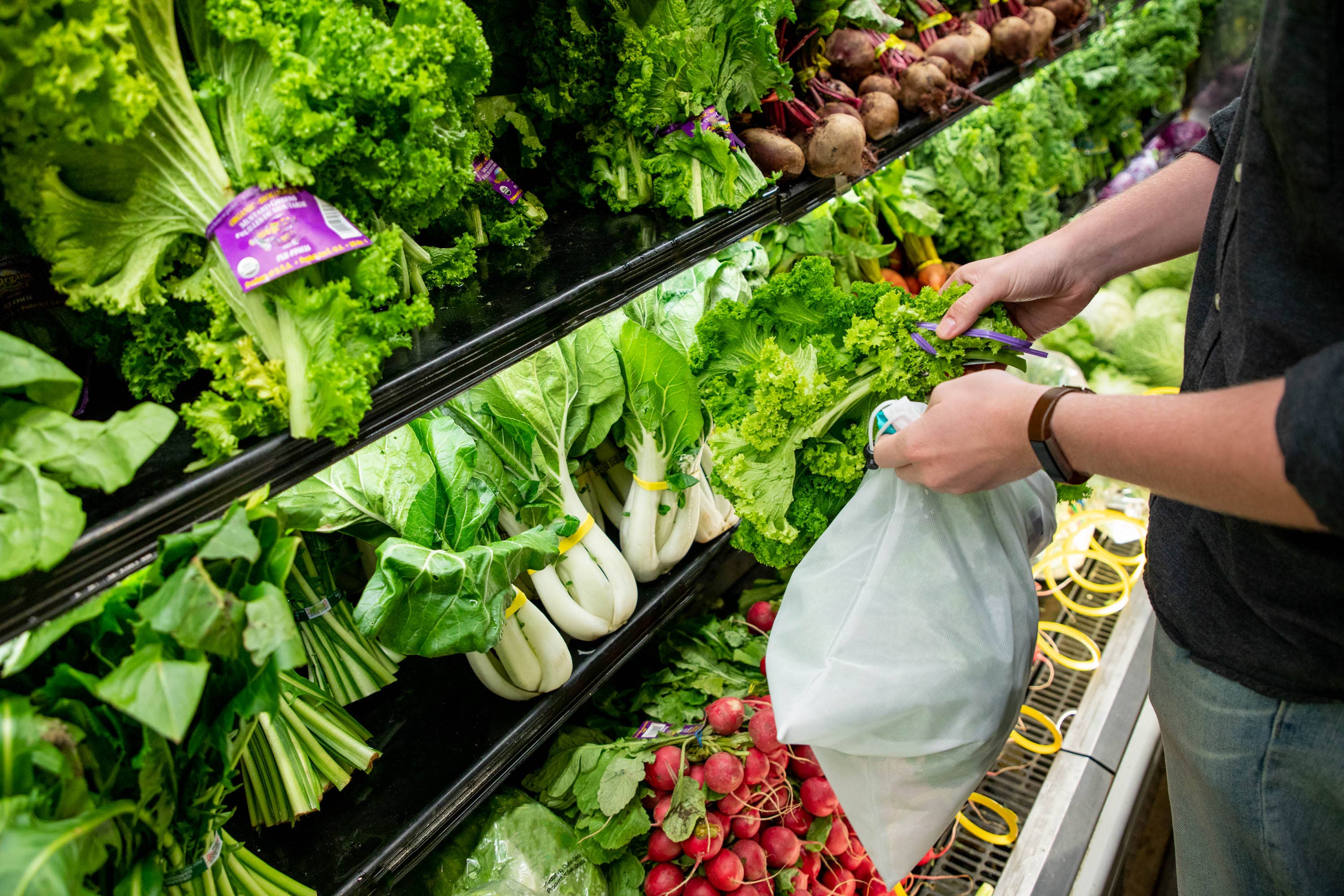 Core Home - Vente Sacs de course/à provisions - CORE KITCHEN Lot de 3 sacs réutilisables en maille S/m/L - Blanc1