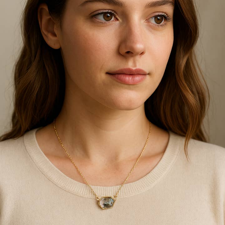 The Bling Barn - Wholesale Pendant/charm necklace - Ocean Prism Necklace1