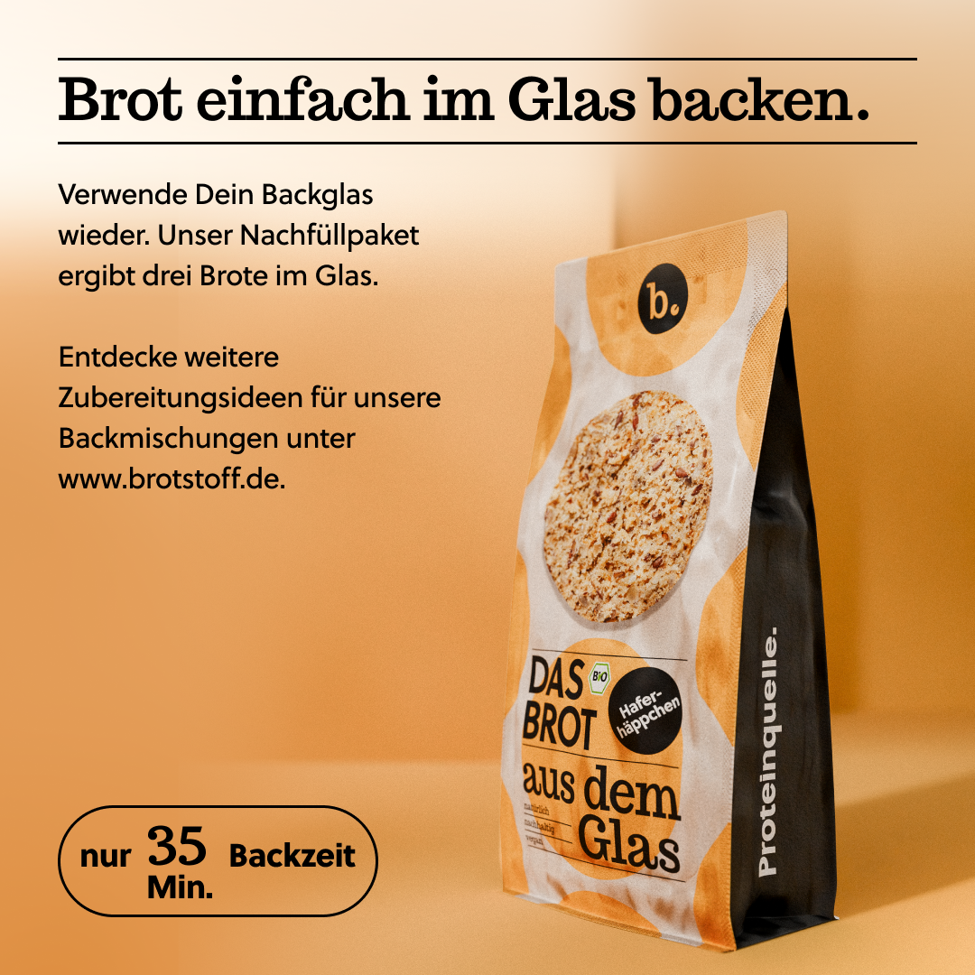 brotstoff – Großhandel Brotbackmischungen – Bio-Brotbackmischung im Glas "Haferhäppchen" 200 g5