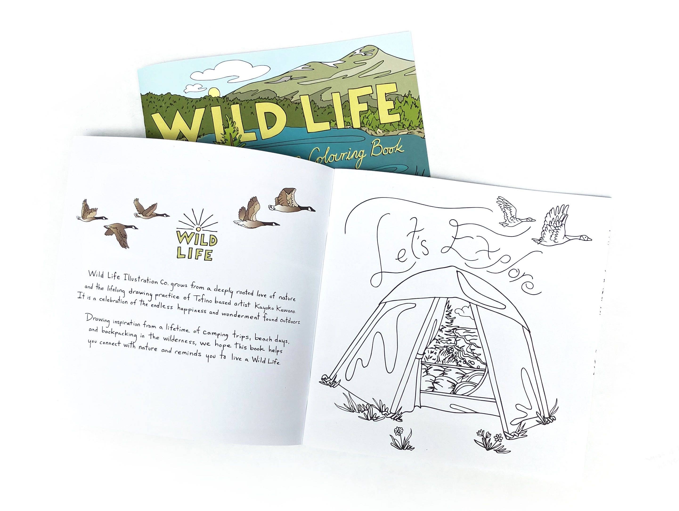 Wild Life Illustration Co. - Wholesale Coloring & Activity Book - Kids & Baby - Wild Life Camp Colouring Book1