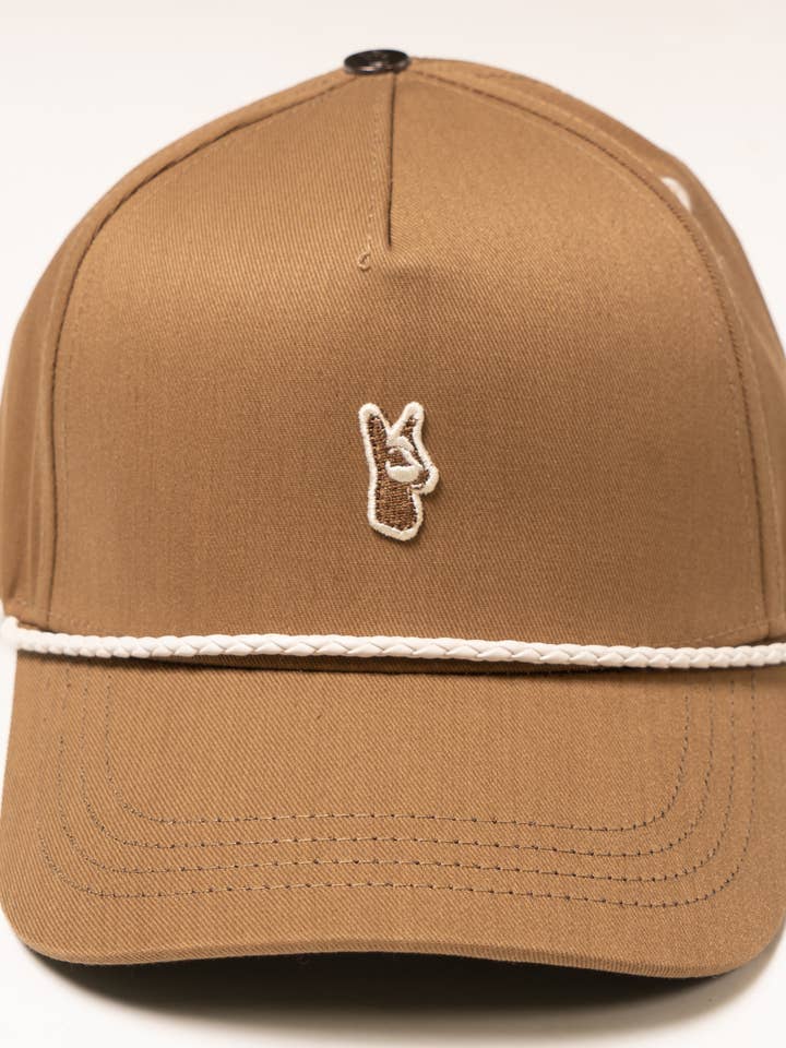 M003 Essential Twill Baseballmütze, Mokka für den Großhandel von Makobi