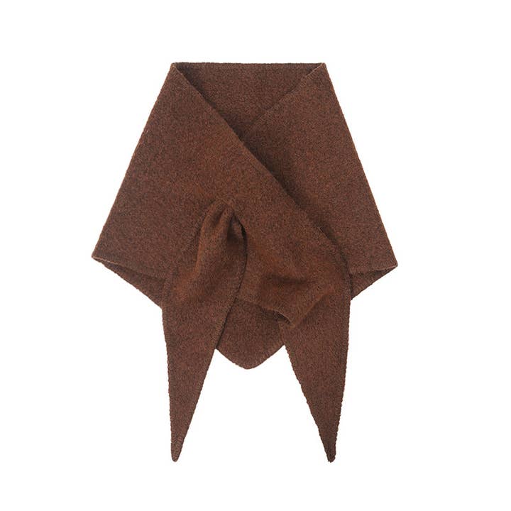Adorro - Wholesale Scarf - Women's - Solid Knit Triangle Scarf12
