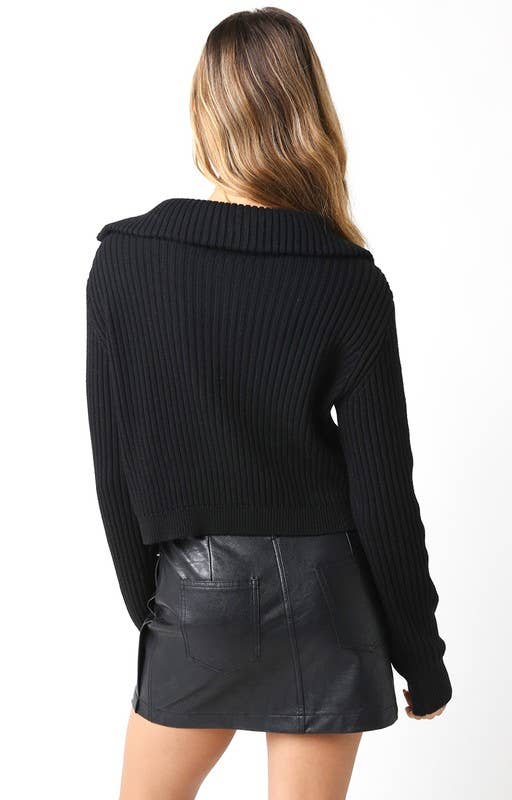 Olivaceous - Wholesale Knit Sweater - Women's - Averie Sweater0