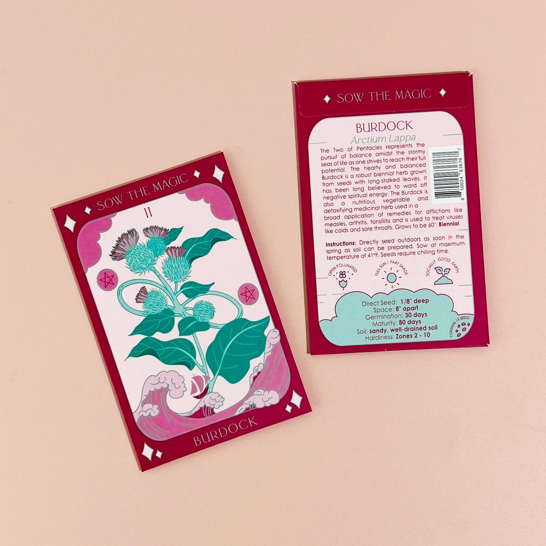 Sow the Magic - Wholesale Tarot Cards - Burdock Tarot Seed Packet4