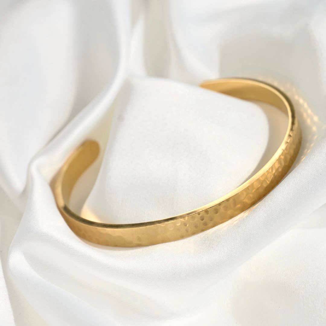 Blueyejewelry - Wholesale Cuff Bracelet - Slim Cuff Bracelets - Waterproof Gold Open Bangle -Claw Cuff13