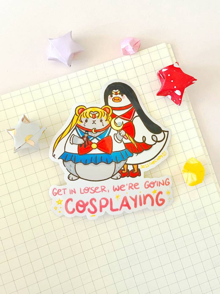 Vinyl Sticker – Get in loser, we're going ✨cosplaying✨ for wholesale by Jessthechen