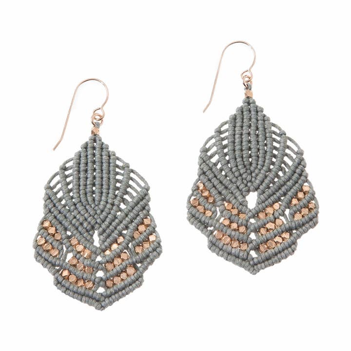 Hera Drop Ohrringe | Roségold für den Großhandel von Corda