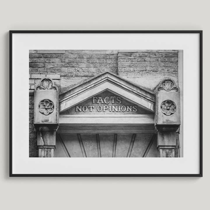 Facts Not Opinions – London Architecture Wall Art for wholesale by Lisa Russo Fine Art