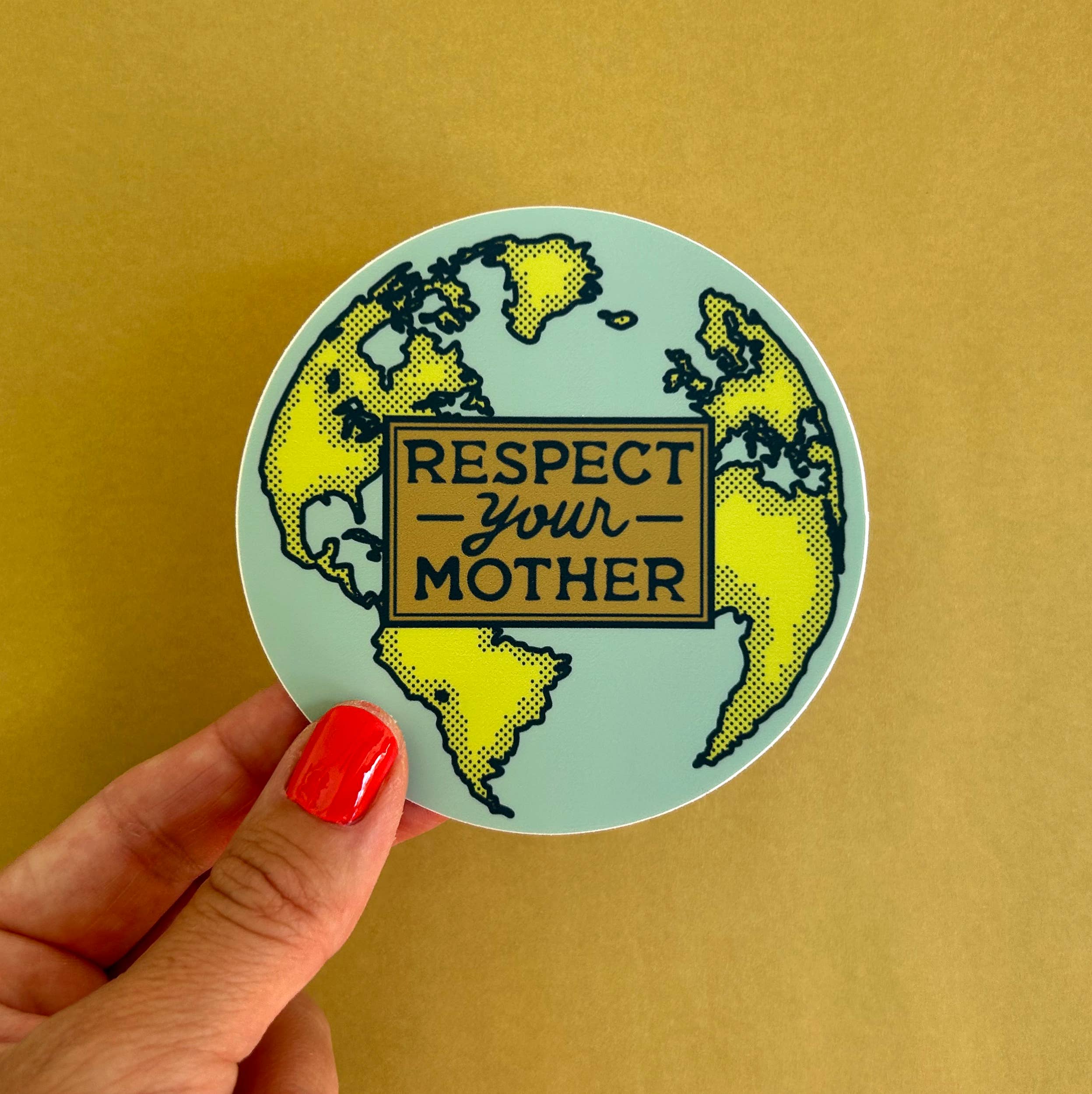 Fresh Fish - Wholesale Sticker - Respect Your Mother Earth Environmentalism Bumper Sticker3