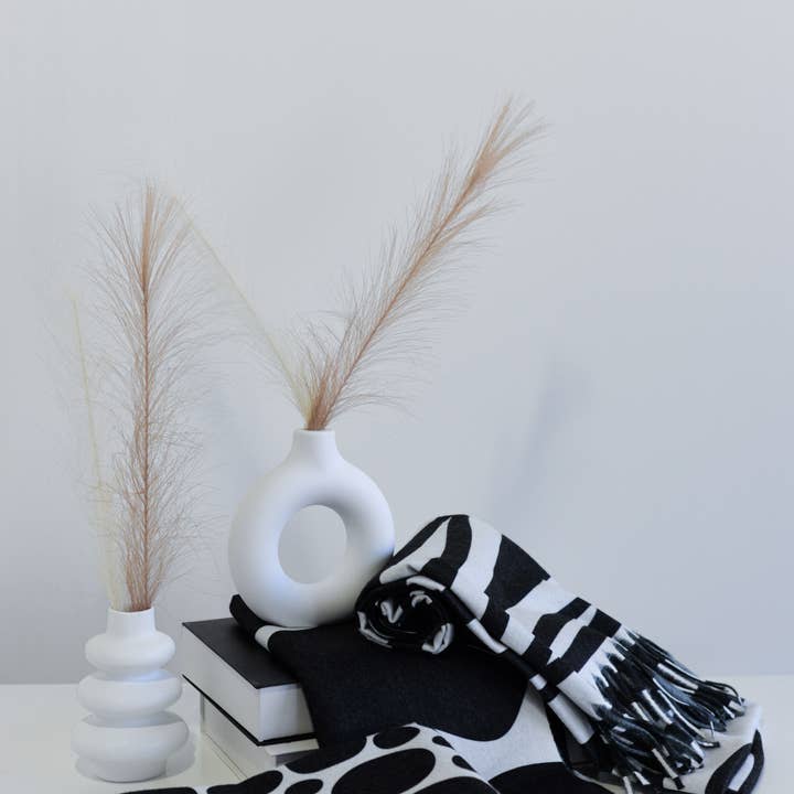 NOCO - Wholesale Scarf - Women's - Pashmina B&W Animal Print - Pack of 3 units1