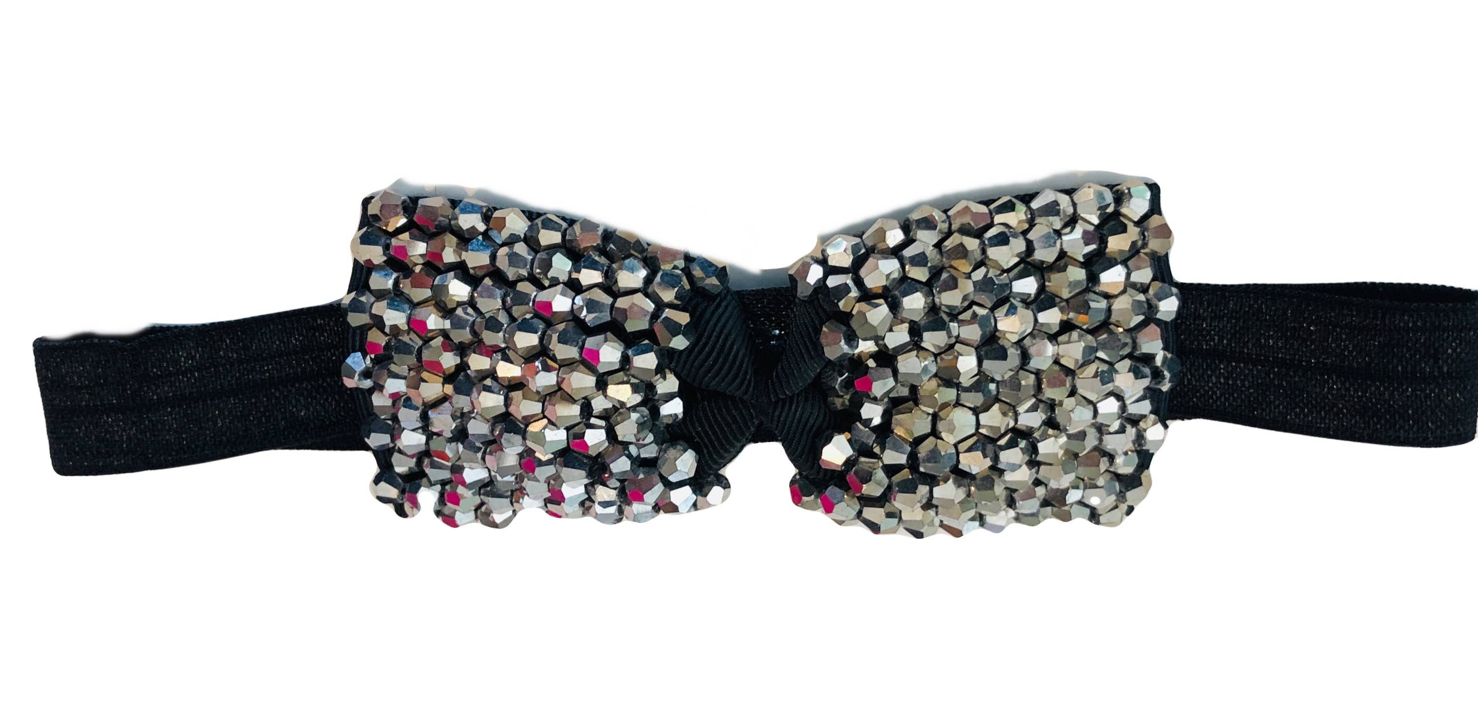 Sparkle Sisters by Couture Clips – Engroshandel Pandebånd - Børn – Couture Beaded Bow Pandebånd0