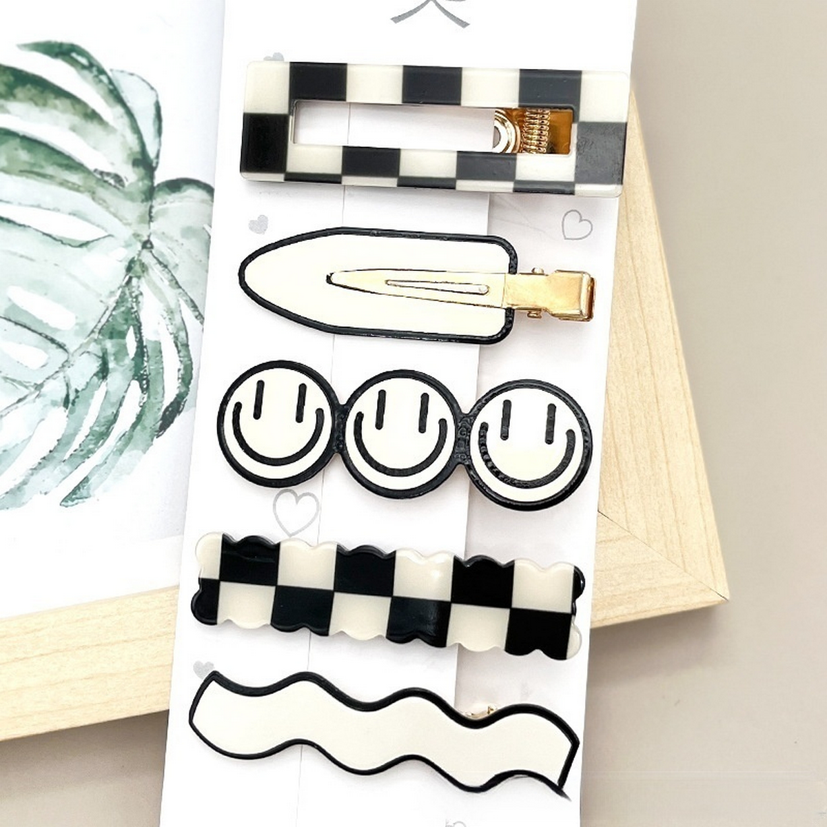 ACCITY - Wholesale Hair Clip - Women's - Rhinestone Pearl Hair Clip Set-Elegant Side Pin _CWASC0349644