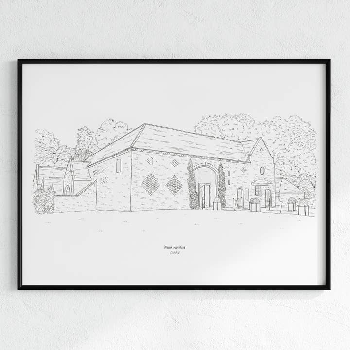 Shustoke Barn, Coleshill. for wholesale by Morello Press