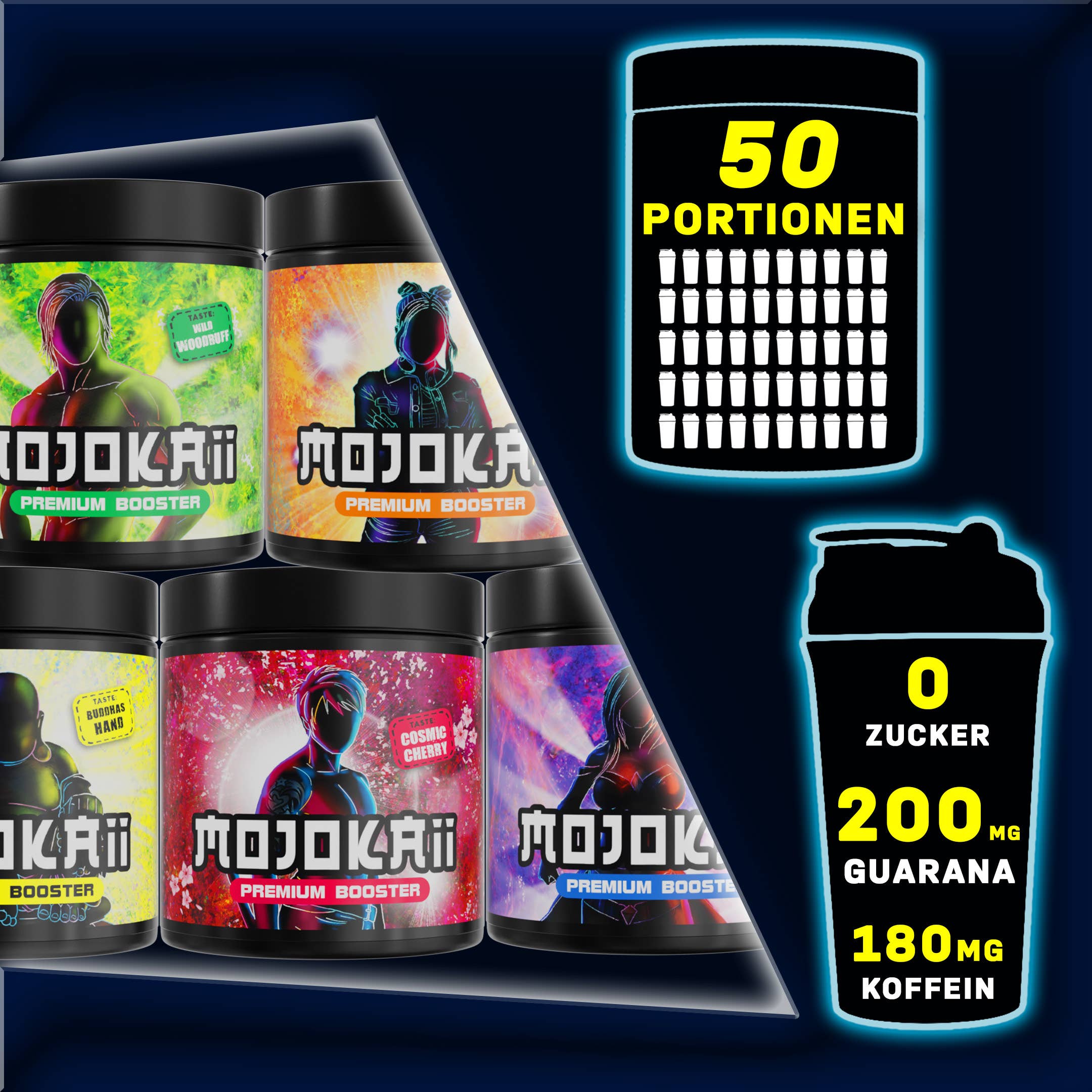 Mojokaii - Wholesale Powdered Health Drink - Premium Focus Booster Wild Woodruff (Woodruff) 50 Servings.3