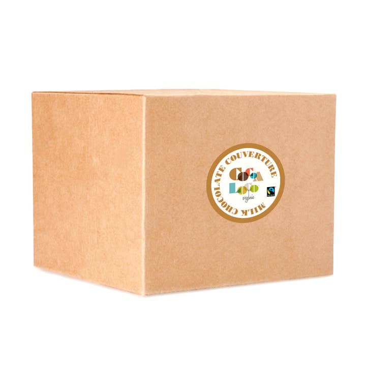 Cocoa Loco – Großhandel Schokoladenschachtel – Großpackung — Milchschokoladen-Kuvertüre — 5 kg