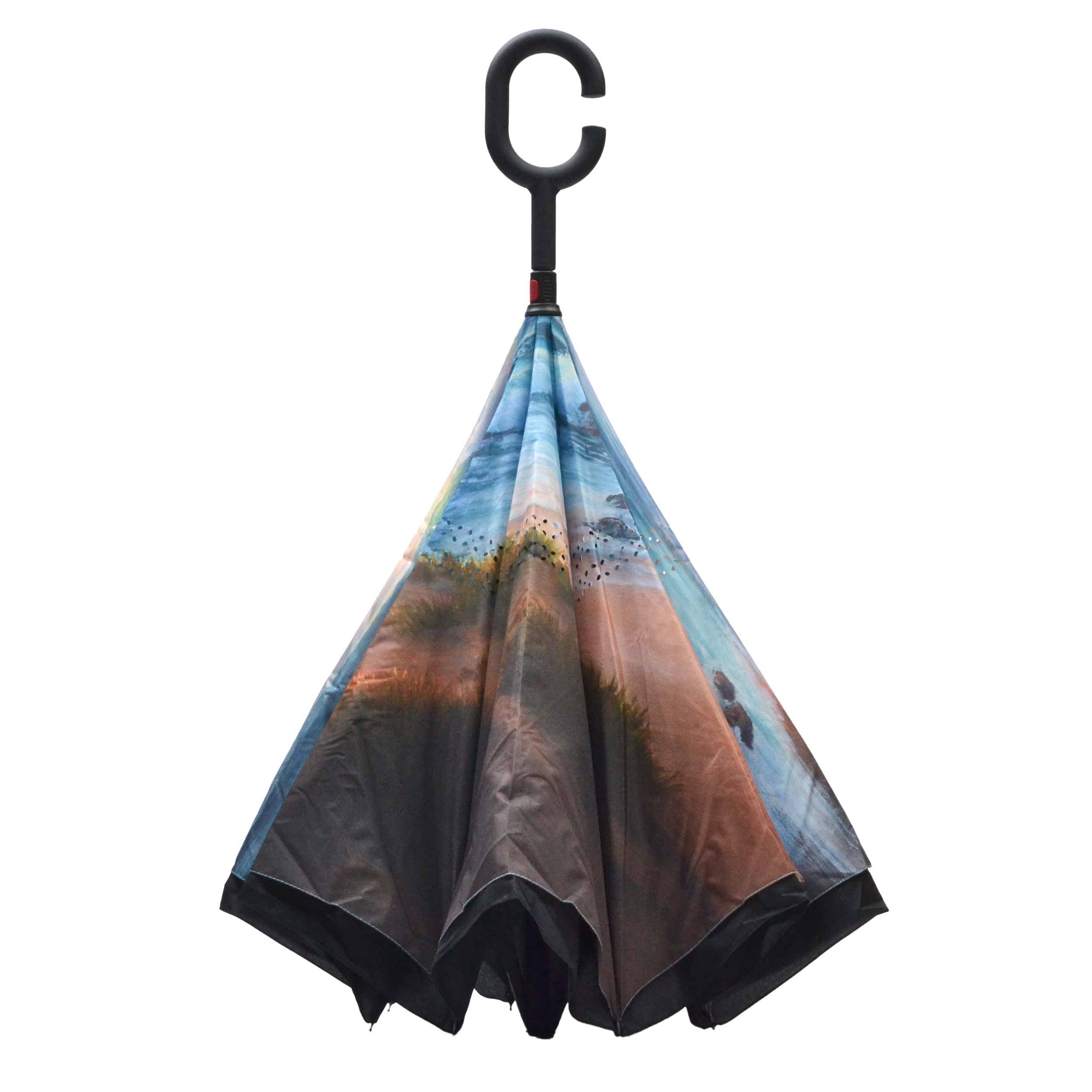 Calla Products – wholesale Paraply - Unisex – Inverterat paraply – Topsy Turvy-design, unika tryck35